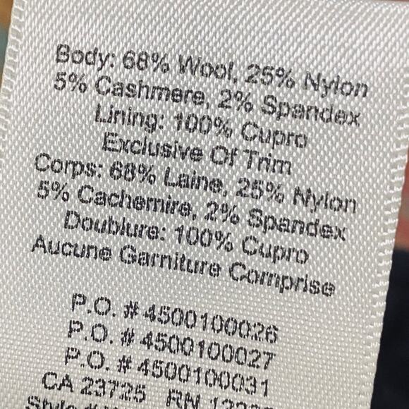 Aritzia Wilfred Dorine Wool Plaid Mini Skirt Wrap Tie Front Black Gray Womens 0 - Picture 8 of 8